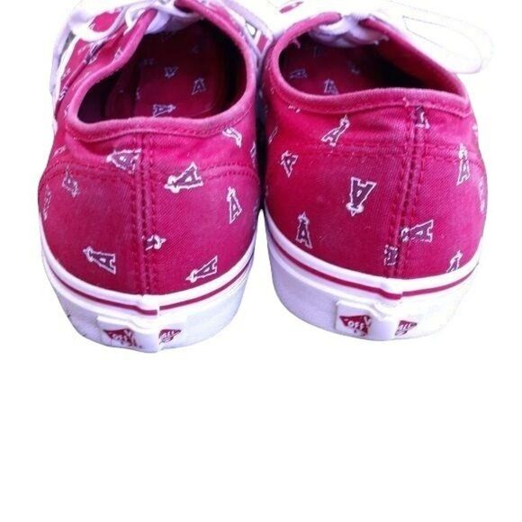 Vans MLB Los Angeles Angle's Red A Halo Low Top Sneakers Womens Sz 11.5 Mens 10 - Picture 7 of 11
